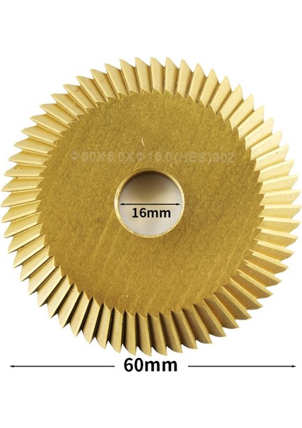 Tüm Yatay Anahtar Makinesi Disk Kesici Için 2x Titanyum Kaplama 60X6X16MM Anahtar (Yurt Dışından)