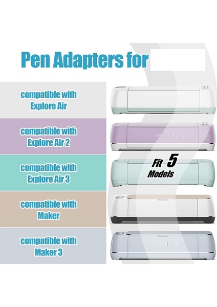 Cricut Maker Için 9 Parça Kalem Adaptörü, Cricut Maker/maker 3/explore Air/air 2/air 3 Için Kalem Adaptörü, Kalem Tutucular (Yurt Dışından)