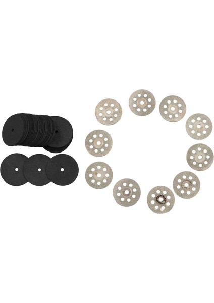 10 Adet Mini 22MM Elmas Kesme Diski Testere Bıçağı Değirmen Levhası ve 36 Adet 24MM Reçine Kesme Taşlama Tekerleği Döner Bıçak Diski Aracı Elektrikli Taşlama Aleti Aksesuarları (Yurt Dışından)