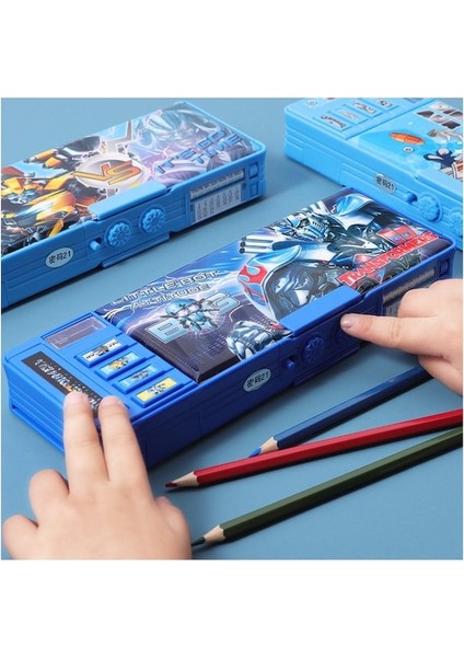 Ww Transformers Kalem Kutusu-Mavi (Yurt Dışından)