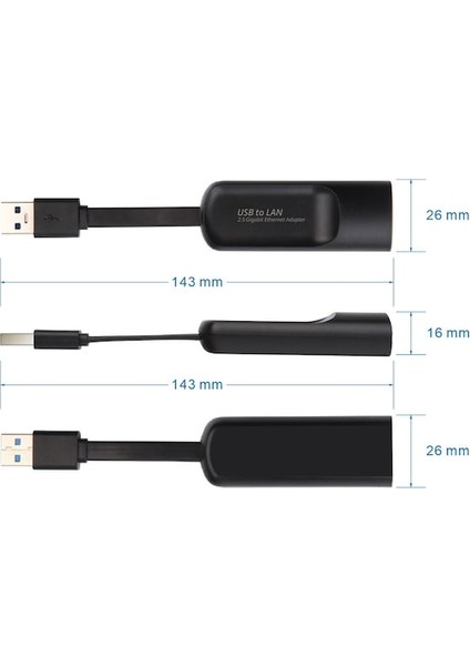 Cbtx USB 3.0 - RJ45 Harici Ağ Kartı Dönüştürücü Ethernet Lan Adaptörü (Yurt Dışından)