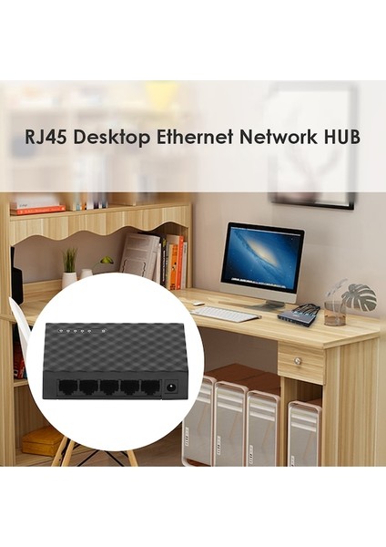 Cbtx TXE034 4ch 5-Port Ethernet Ağ Lan Hub Adaptörü Siyah Eu (Yurt Dışından)