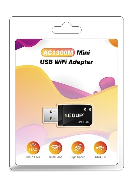 Edup EP-AC1689 Mini Usb3.0 Wıfı Adaptörü USB Çift Bant Ağ Kartı (Yurt Dışından)