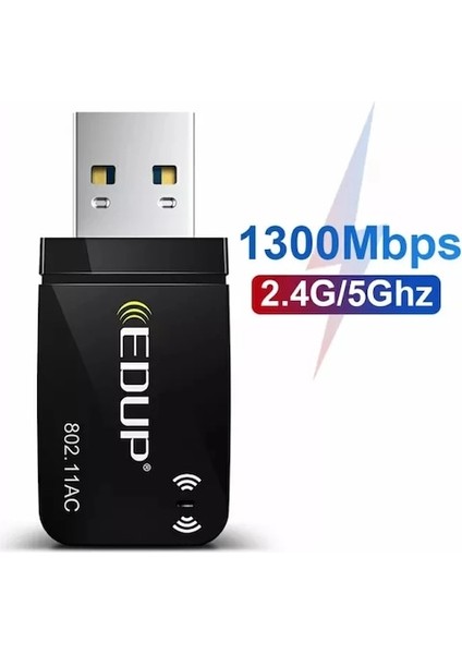 Edup EP-AC1689 Mini Usb3.0 Wıfı Adaptörü USB Çift Bant Ağ Kartı (Yurt Dışından)