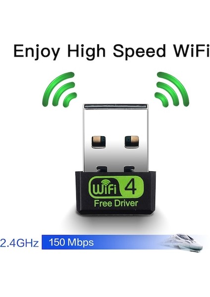 Cbtx Usb2.0 Wıfı Adaptörü Mini Wifi Ethernet Ağ Kartı Kablosuz Alıcı (Yurt Dışından)