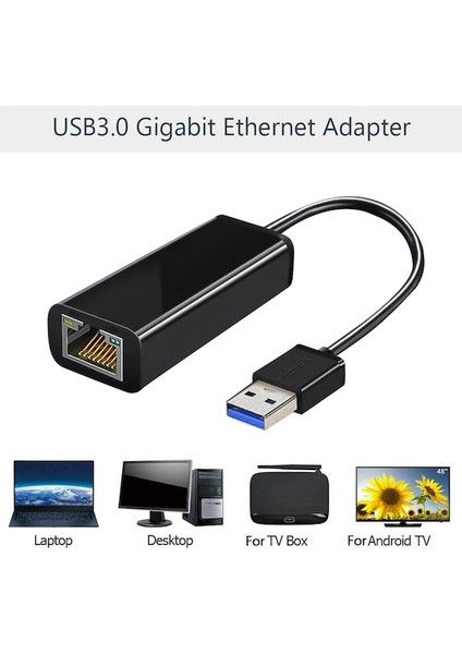Cbtx UE010 USB Ethernet Adaptörü RJ45 Lan Ağ Kartı (Yurt Dışından)