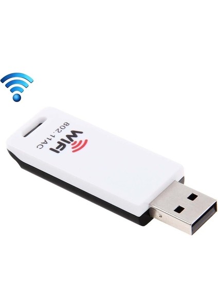 2,4 Ghz / 5 Ghz Çift Bant Desteği 802.11AC USB Wifi Kablosuz Adaptör (Yurt Dışından)