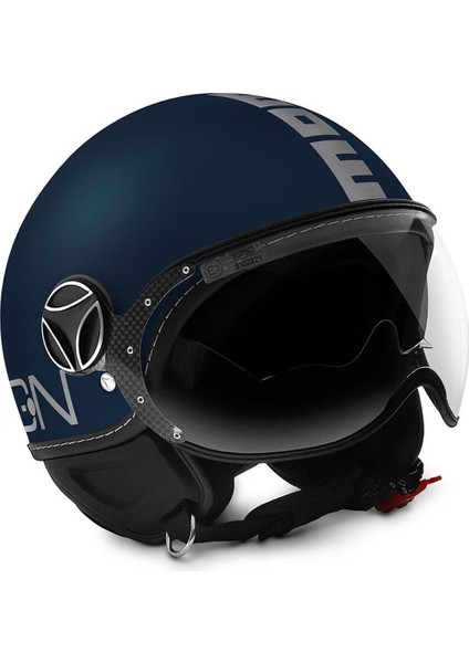 Momodesing Fgtr Evo Mono Matt Blue Silver Açık Kask