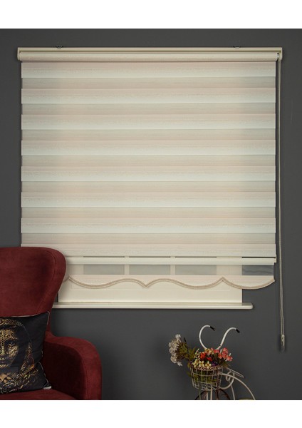 Sarı Simli Stor Zebra Perde Oturma Odası Perdesi, Mutfak Perdesi Alüminyum Dayanıklı Kasa fiyatları