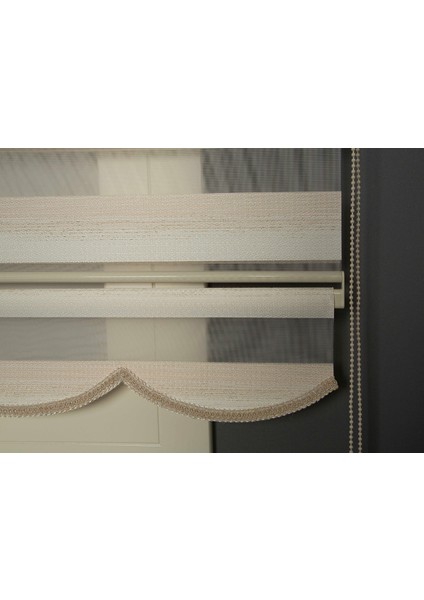 Sarı Simli Stor Zebra Perde Oturma Odası Perdesi, Mutfak Perdesi Alüminyum Dayanıklı Kasa modelleri