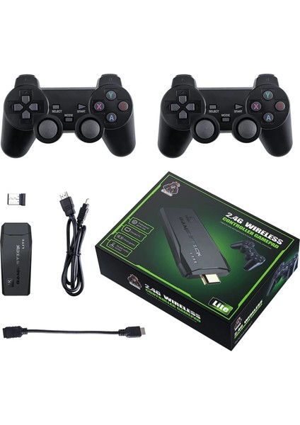 Gaming TV Atari 2.4g Uyumlu Kablosuz Çift Kol Nostaljik Atari Retro 20000 Oyun Game Stick