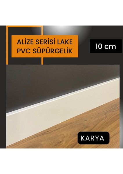 By İstanbul Yalı Serisi 12.5 M5 Lake Pvc Kaplama Saten Beyaz 10 cm Parke Süpürgelik