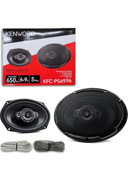 KFC-PS6996 Oval Hoparlör 5 Yollu 650W Maksimum 150W Rms