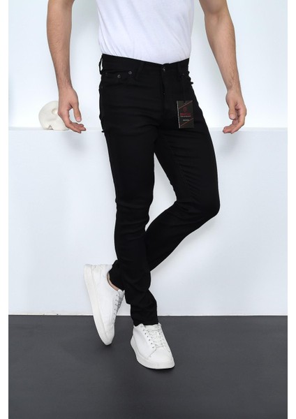 Slim Fit Düz Cep Chino Erkek Keten Pantolon