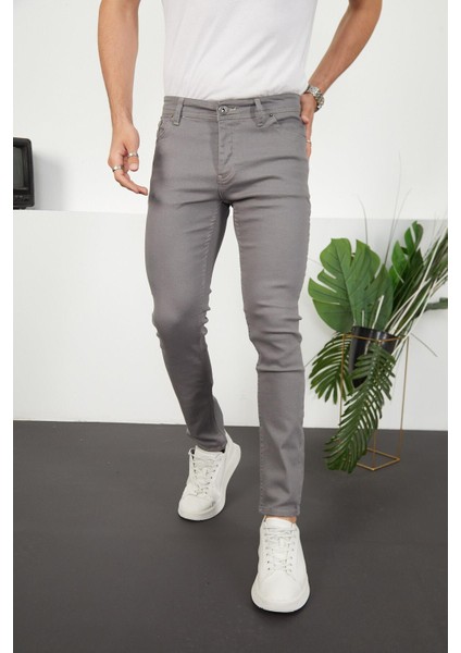 Likralı Slim Fit Jeans Erkek