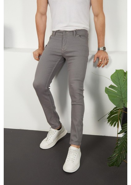 Likralı Slim Fit Jeans Erkek