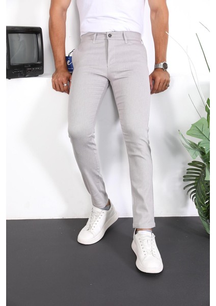 Slim Fit Chino Keten Pantolon