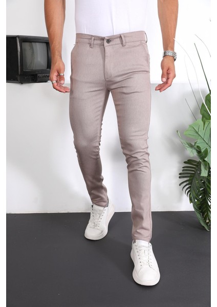 Slim Fit Chino Keten Pantolon