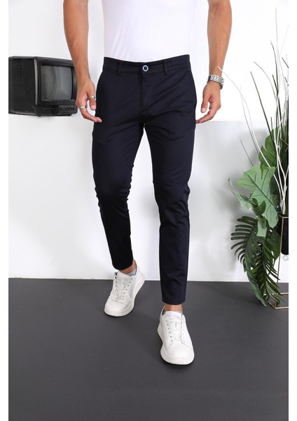 Erkek Slim Fit Chino Pantolon Lennberg