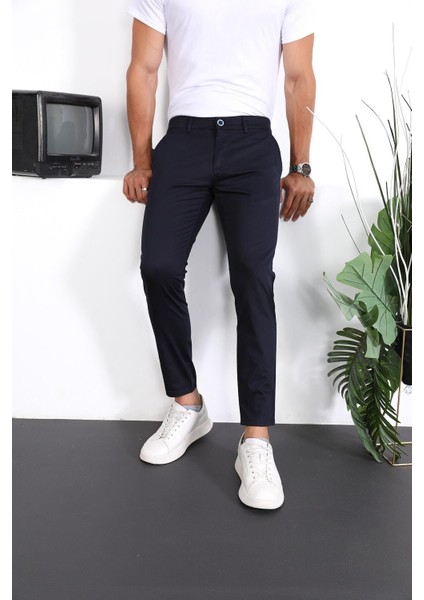 Erkek Slim Fit Chino Pantolon Lennberg