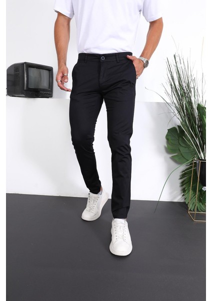 Erkek Slim Fit Chino Pantolon Lennberg