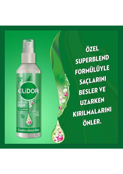 Superblend Sıvı Saç Bakım Kremi Sağlıklı Uzayan Saçlar Güçlendirici ve Besleyici Bakım 200 ml