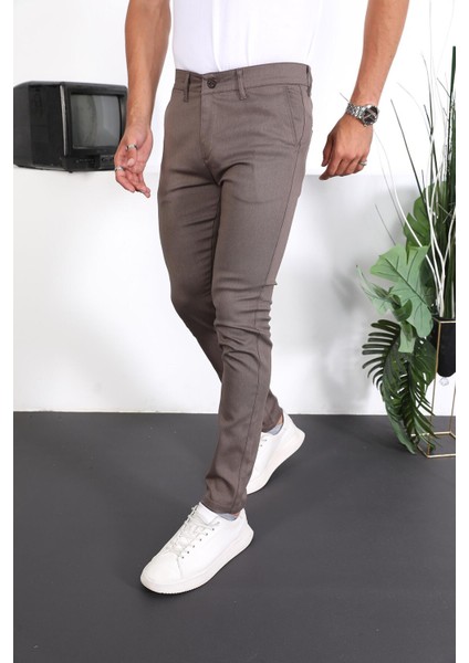 Slim Fit Chino Keten Pantolon