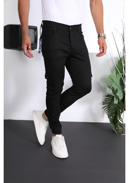 Erkek Slim Fit Paça Lastikli Kargo Pantolon fiyatları