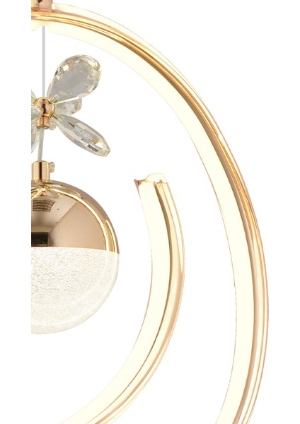 Dilan Gold Kaplama 3 Renkli 42 Watt Ledli Modern Tasarım Oturma Odası,genç Odası,yatak Odası,salon Sarkıt LED Avize