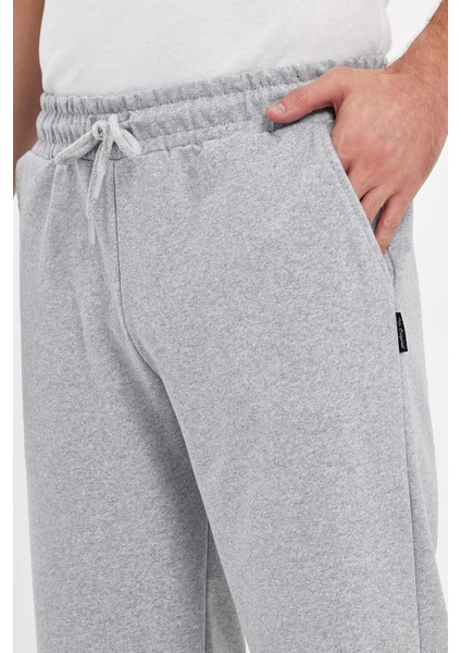 Erkek Yanları Cepli Gri Bermuda Diz Altı Kapri Beli Ayarlanabilir Lastikli Uzun Şort indirimleri