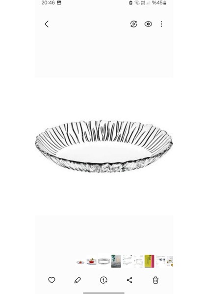 Oval Servis Tabağı Aurora 10546 fiyatları