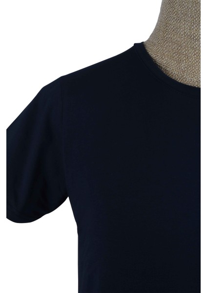 Sıfır Yaka Düz Slim Erkek T-Shirt fırsatları