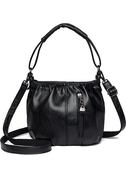 2024 Yeni Moda Orta Yaşlı Anne Çantası Kış Rahat Çok Yönlü Taşınabilir Omuz Crossbody Çanta (Yurt Dışından)