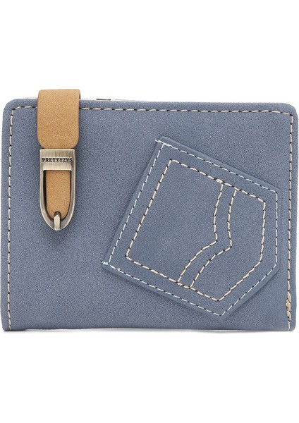 Vintage Mat Fermuarlı Aşınmaya Dayanıklı Cüzdan (Yurt Dışından)