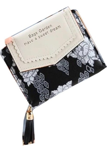 Püsküllü Fermuarlı Kadın Kısa Cüzdan (Yurt Dışından)