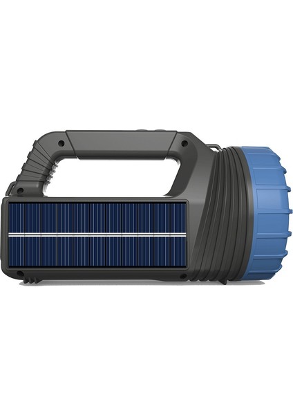 Açık Ev Güneş LED Güçlü Işık El Feneri Taşınabilir Projektör Süper Parlak Uzun Menzilli USB Şarj (Yurt Dışından)