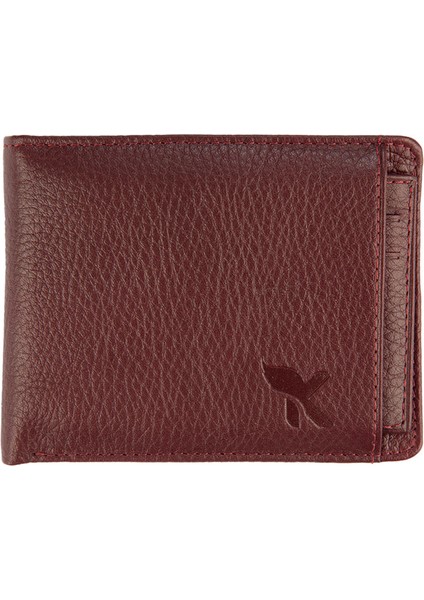 Deri Erkek Cüzdan Çıkma Kartlıklı Bordo C260-06