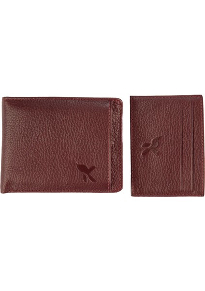 Deri Erkek Cüzdan Çıkma Kartlıklı Bordo C260-06 modelleri
