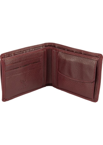 Deri Erkek Cüzdan Çıkma Kartlıklı Bordo C260-06 fırsatları