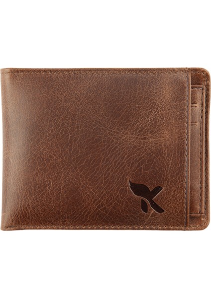 Deri Erkek Cüzdan Çıkma Kartlıklı Crazy Kahve C261-02