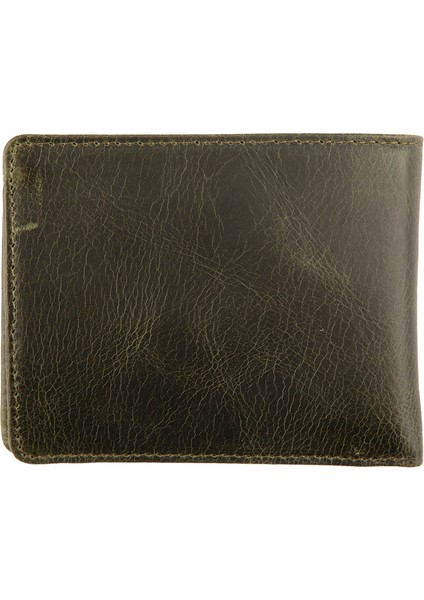 Deri Erkek Cüzdan Çıkma Kartlıklı Crazy Yeşil C261-07 fiyatları