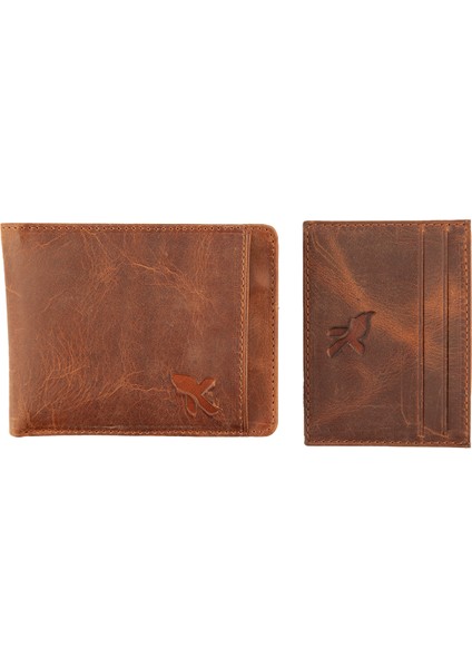 Deri Erkek Cüzdan Çıkma Kartlıklı Crazy Taba C261-11 modelleri