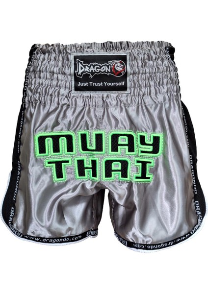 Dragondo MT3022 Muay Thai Şortu Nakışlı Muaythai Şort