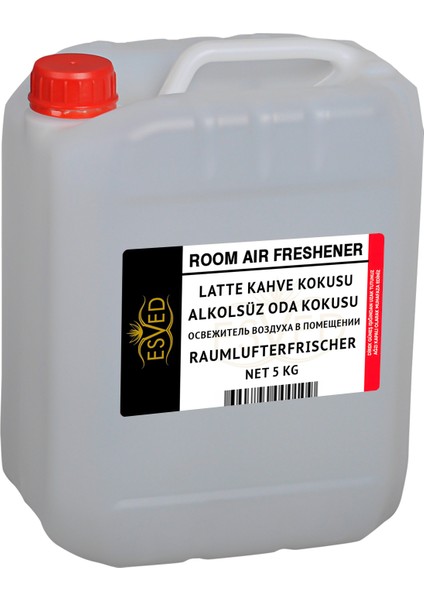 Latte Kahve Kokusu Alkolsüz Oda Parfümü Ortam Kokusu Araç ve Ev Kokusu 5 lt