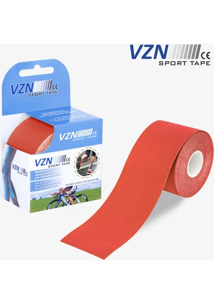 Sporttape Kırmızı Kinezyo Sporcu Bandı 5cmx5mt