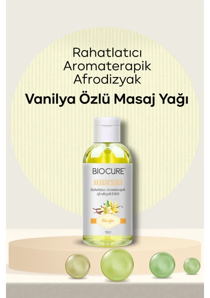 Rahatlatıcı - Aromaterapik Afrodizyak Etkili Masaj Yağı ve Vücut Bakım Yağı Vanilya Özlü