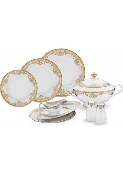 Viale 74 Parça Bonechina Suplalı Yemek Takımı