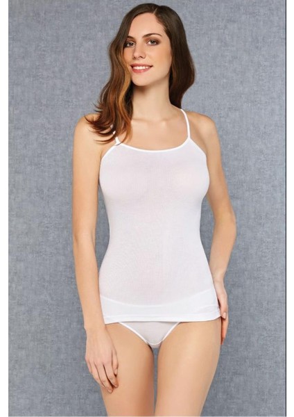 Beyaz Kadın Modal Günlük Atlet