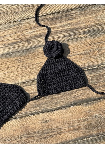 El Örgüsü Özel Tasarım Üçgen Bikini Üstü fiyatları