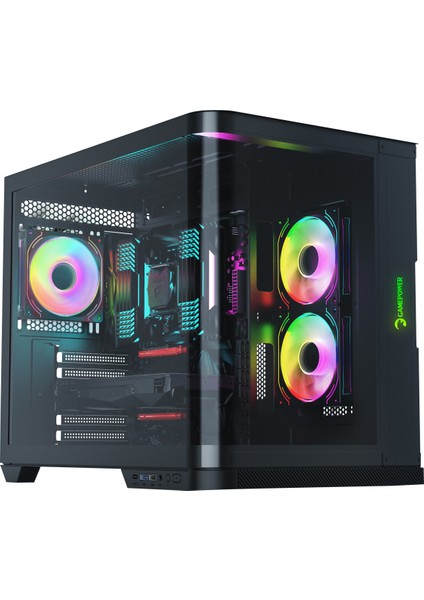 Warcry Vertex Argb Kavisli Temper Cam Type-C Atx Gaming Kasa